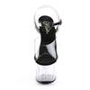 Pleaser - ADORE708 Sandale à bride à la cheville, Pole dance chaussures - Chaussures de pole dance - Transparent/Noir Product image